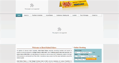 Desktop Screenshot of hotelrahulpalace.com